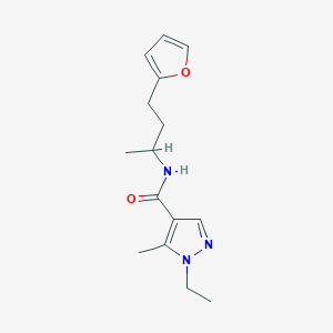 1-ethyl-N-[3-(2-furyl)-1-methylpropyl]-5-methyl-1H-pyrazole-4-carboxamide