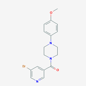 molecular formula C17H18BrN3O2 B395178 (5-Bromo-pyridin-3-yl)-[4-(4-methoxy-phenyl)-piperazin-1-yl]-methanone 