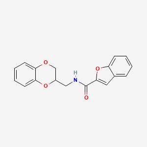 N-(2,3-dihydro-1,4-benzodioxin-2-ylmethyl)-1-benzofuran-2-carboxamide