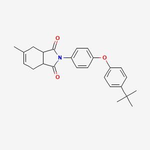 2-[4-(4-tert-butylphenoxy)phenyl]-5-methyl-3a,4,7,7a-tetrahydro-1H-isoindole-1,3(2H)-dione