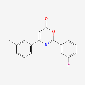 2-(3-fluorophenyl)-4-(3-methylphenyl)-6H-1,3-oxazin-6-one