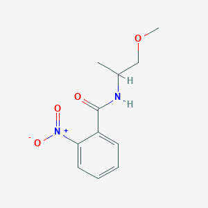 molecular formula C11H14N2O4 B3951884 N-(2-methoxy-1-methylethyl)-2-nitrobenzamide 