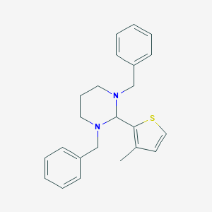 molecular formula C23H26N2S B395189 1,3-Dibenzyl-2-(3-methyl-2-thienyl)hexahydropyrimidine 