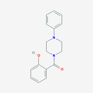 molecular formula C17H18N2O2 B395190 2-[(4-苯基哌嗪-1-基)羰基]苯酚 CAS No. 2392-46-3