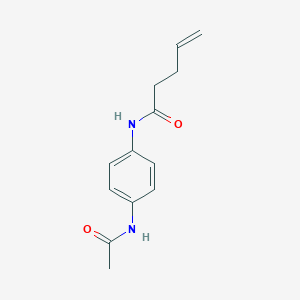 molecular formula C13H16N2O2 B395192 N-[4-(acetylamino)phenyl]-4-pentenamide 