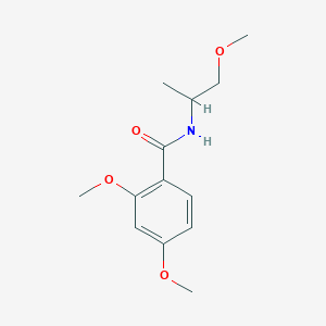 molecular formula C13H19NO4 B3951942 2,4-dimethoxy-N-(2-methoxy-1-methylethyl)benzamide 