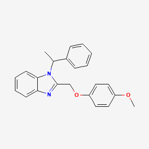 2-[(4-methoxyphenoxy)methyl]-1-(1-phenylethyl)-1H-benzimidazole