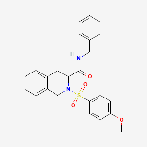 N-benzyl-2-[(4-methoxyphenyl)sulfonyl]-1,2,3,4-tetrahydro-3-isoquinolinecarboxamide