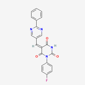 1-(4-fluorophenyl)-5-[(2-phenyl-5-pyrimidinyl)methylene]-2,4,6(1H,3H,5H)-pyrimidinetrione