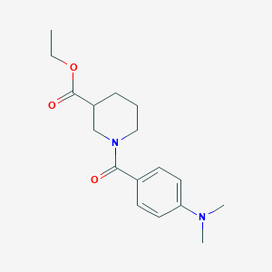 molecular formula C17H24N2O3 B3952021 ethyl 1-[4-(dimethylamino)benzoyl]-3-piperidinecarboxylate 