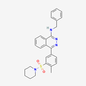 molecular formula C27H28N4O2S B3952026 N-benzyl-4-[4-methyl-3-(1-piperidinylsulfonyl)phenyl]-1-phthalazinamine 