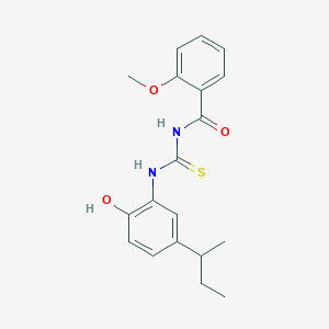 N-{[(5-sec-butyl-2-hydroxyphenyl)amino]carbonothioyl}-2-methoxybenzamide