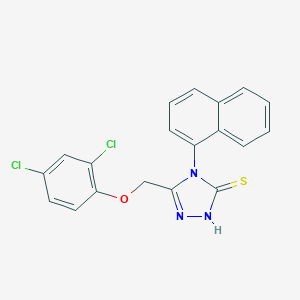 molecular formula C19H13Cl2N3OS B395204 5-[(2,4-dichlorophenoxy)methyl]-4-(1-naphthyl)-4H-1,2,4-triazole-3-thiol CAS No. 78794-16-8