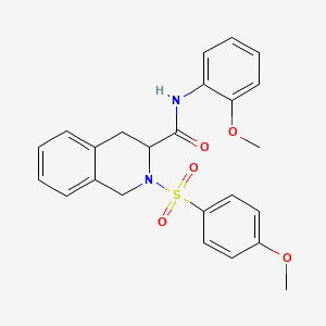 N-(2-methoxyphenyl)-2-[(4-methoxyphenyl)sulfonyl]-1,2,3,4-tetrahydro-3-isoquinolinecarboxamide