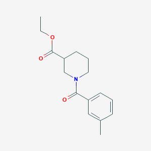 molecular formula C16H21NO3 B3952063 ethyl 1-(3-methylbenzoyl)-3-piperidinecarboxylate 