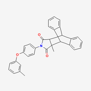 15-methyl-17-[4-(3-methylphenoxy)phenyl]-17-azapentacyclo[6.6.5.0~2,7~.0~9,14~.0~15,19~]nonadeca-2,4,6,9,11,13-hexaene-16,18-dione