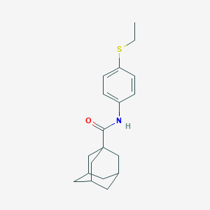 molecular formula C19H25NOS B395207 N-[4-(ethylsulfanyl)phenyl]-1-adamantanecarboxamide 