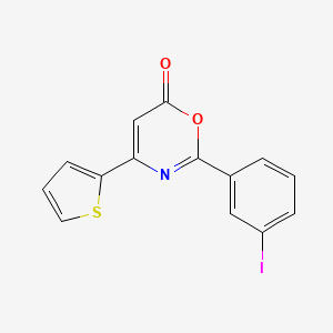 2-(3-iodophenyl)-4-(2-thienyl)-6H-1,3-oxazin-6-one