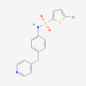 molecular formula C16H13BrN2O2S2 B395212 5-bromo-N-[4-(4-pyridinylmethyl)phenyl]-2-thiophenesulfonamide 