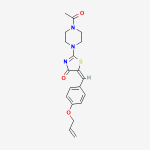 2-(4-acetyl-1-piperazinyl)-5-[4-(allyloxy)benzylidene]-1,3-thiazol-4(5H)-one