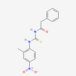 N-{[(2-methyl-4-nitrophenyl)amino]carbonothioyl}-2-phenylacetamide