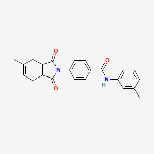 molecular formula C23H22N2O3 B3952168 4-(5-methyl-1,3-dioxo-1,3,3a,4,7,7a-hexahydro-2H-isoindol-2-yl)-N-(3-methylphenyl)benzamide CAS No. 6587-43-5