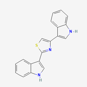 molecular formula C19H13N3S B3952175 3,3'-(1,3-thiazole-2,4-diyl)bis-1H-indole 