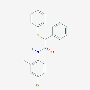 N-(4-bromo-2-methylphenyl)-2-phenyl-2-(phenylthio)acetamide