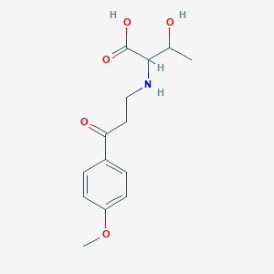 molecular formula C14H19NO5 B3952210 N-[3-(4-methoxyphenyl)-3-oxopropyl]threonine 