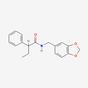 N-(1,3-benzodioxol-5-ylmethyl)-2-phenylbutanamide