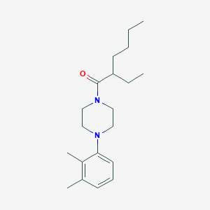 molecular formula C20H32N2O B3952218 1-(2,3-dimethylphenyl)-4-(2-ethylhexanoyl)piperazine 