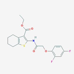 Ethyl 2-{[(2,4-difluorophenoxy)acetyl]amino}-4,5,6,7-tetrahydro-1-benzothiophene-3-carboxylate