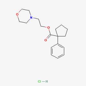 molecular formula C18H26ClNO3 B3952230 2-(4-morpholinyl)ethyl 1-phenylcyclopentanecarboxylate hydrochloride 