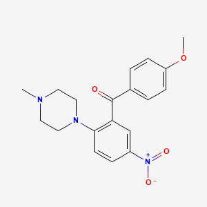 (4-methoxyphenyl)[2-(4-methyl-1-piperazinyl)-5-nitrophenyl]methanone