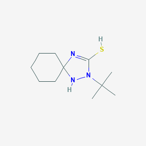 molecular formula C11H21N3S B395225 2-tert-butyl-1,2,4-triazaspiro[4.5]dec-3-ene-3-thiol 
