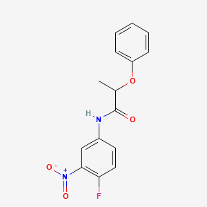 N-(4-fluoro-3-nitrophenyl)-2-phenoxypropanamide