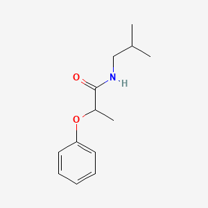 molecular formula C13H19NO2 B3952271 N-isobutyl-2-phenoxypropanamide 