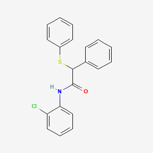 molecular formula C20H16ClNOS B3952277 N-(2-chlorophenyl)-2-phenyl-2-(phenylthio)acetamide CAS No. 4204-30-2