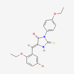 5-(5-bromo-2-ethoxybenzylidene)-3-(4-ethoxyphenyl)-2-thioxo-4-imidazolidinone