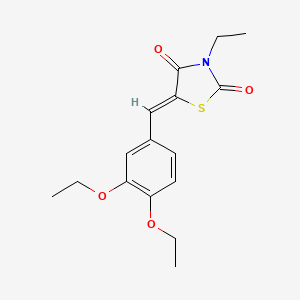 5-(3,4-diethoxybenzylidene)-3-ethyl-1,3-thiazolidine-2,4-dione