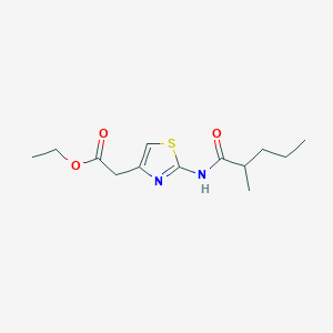 ethyl {2-[(2-methylpentanoyl)amino]-1,3-thiazol-4-yl}acetate