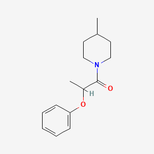 molecular formula C15H21NO2 B3952375 4-methyl-1-(2-phenoxypropanoyl)piperidine 