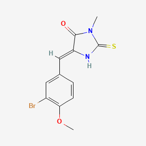 5-(3-bromo-4-methoxybenzylidene)-3-methyl-2-thioxo-4-imidazolidinone