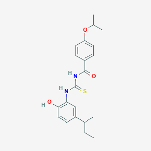 N-{[(5-sec-butyl-2-hydroxyphenyl)amino]carbonothioyl}-4-isopropoxybenzamide