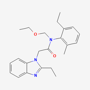 N-(ethoxymethyl)-2-(2-ethyl-1H-benzimidazol-1-yl)-N-(2-ethyl-6-methylphenyl)acetamide