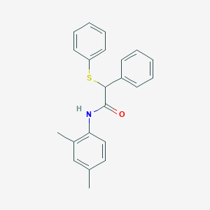 molecular formula C22H21NOS B3952408 N-(2,4-dimethylphenyl)-2-phenyl-2-(phenylthio)acetamide 