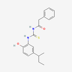 N-{[(5-sec-butyl-2-hydroxyphenyl)amino]carbonothioyl}-2-phenylacetamide