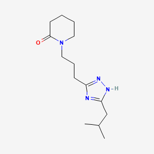 1-[3-(3-isobutyl-1H-1,2,4-triazol-5-yl)propyl]piperidin-2-one