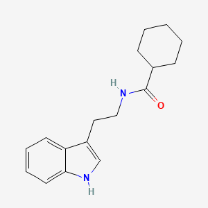 molecular formula C17H22N2O B3952475 N-[2-(1H-吲哚-3-基)乙基]环己烷甲酰胺 