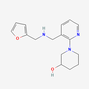 1-(3-{[(2-furylmethyl)amino]methyl}-2-pyridinyl)-3-piperidinol